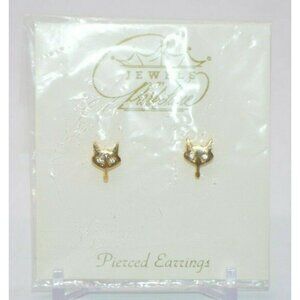 Jewel By ParkLane Gold Tone Clear Rhinestone Eyed